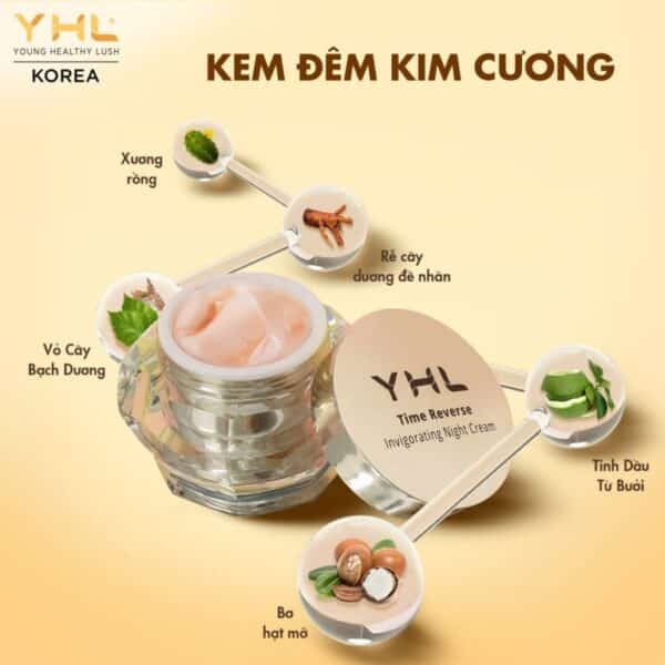 Thành phần Kem dưỡng da kim cương ban Đêm YHL