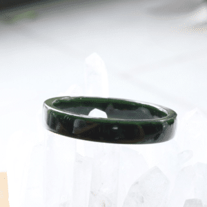 Vòng Tay Ngọc Bích Liền Khối Bản Vuông Nephrite-6