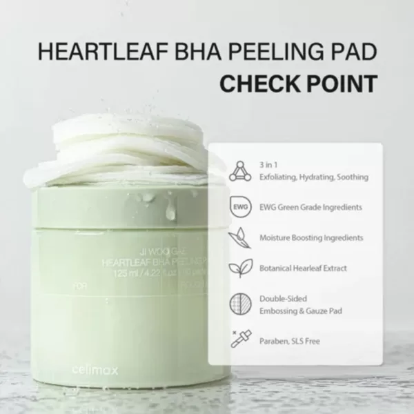 bong-tay-te-bao-chet-celimax-ji-woo-gae-heartleaf-bha-peeling-pad