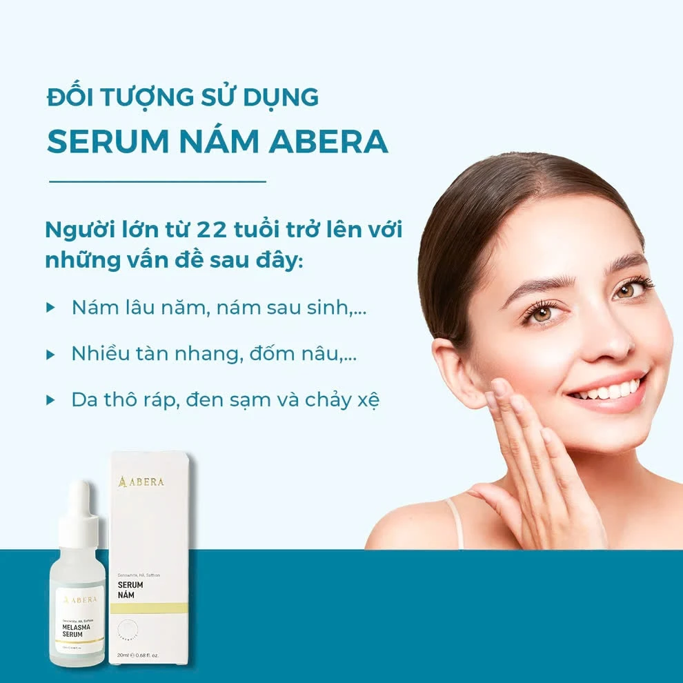 Serum Nám Da Abera Mờ Thâm Nám Tàn Nhang Dưỡng Ẩm Giúp Da Trắng Sáng Đều Màu Ngăn Ngừa Lão Hóa 4 serum-nam-da-abera-mo-tham-nam-tan-nhang